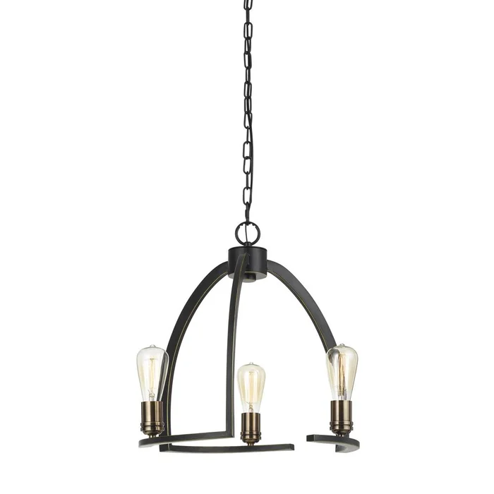 18.5″ Height Metal Chandelier In Dark Bronze Finish By Cal Lighting – Dark Bronze