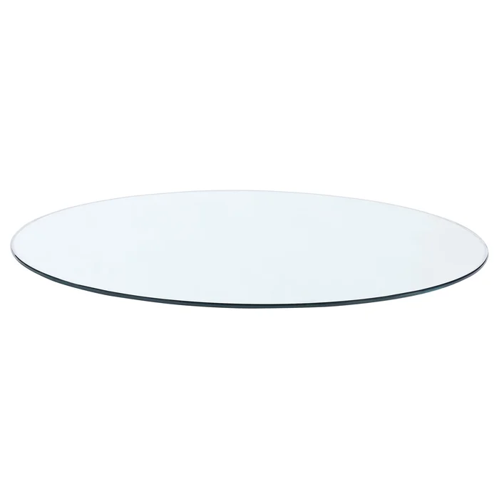 52-inch 12mm Round Clear Tempered Glass Top