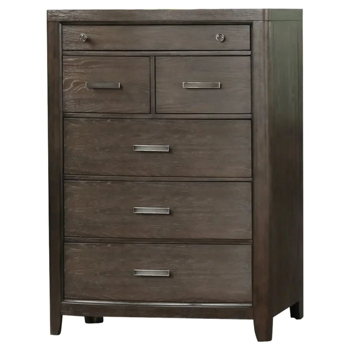 6 Drawer Dresser – Antique Brown