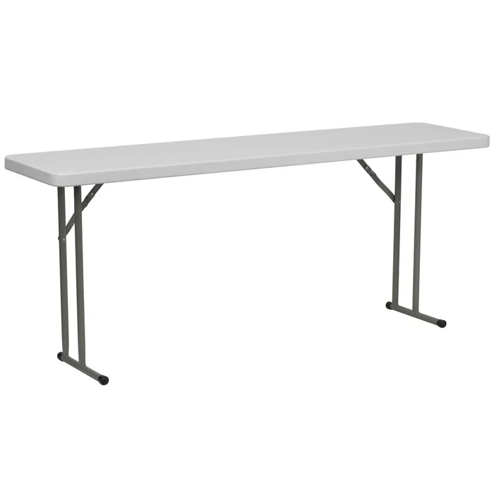 6-Foot Granite White Plastic Folding Training Table By Flash Furniture – Granite White