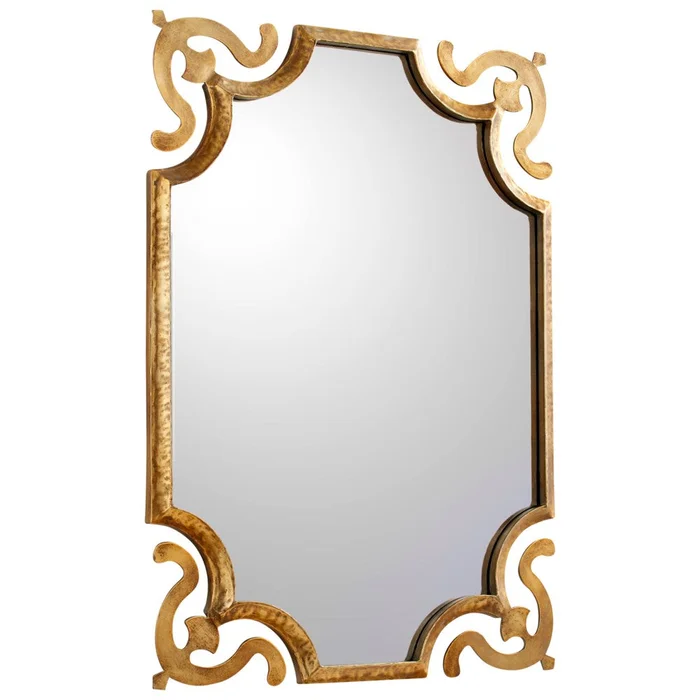 Abri Mirror – Gold-Amber