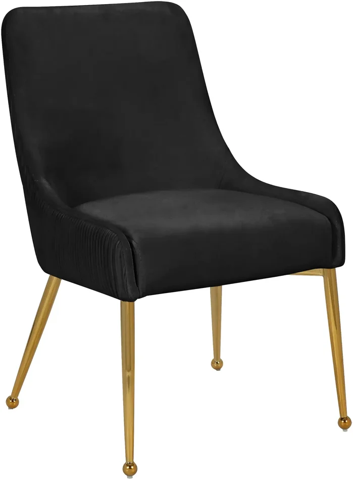 Ace – Dining Chair with Gold Legs (Set of 2)