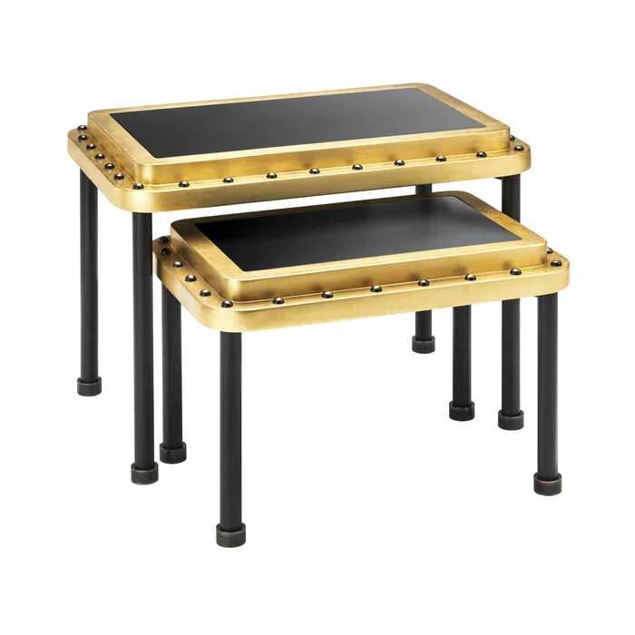 ACE Side Table S Gold Leaf By Authentic Models – Gold, Black