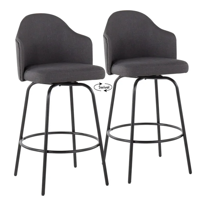 Ahoy – Contemporary Fixed Height Counter Stool (Set of 2)