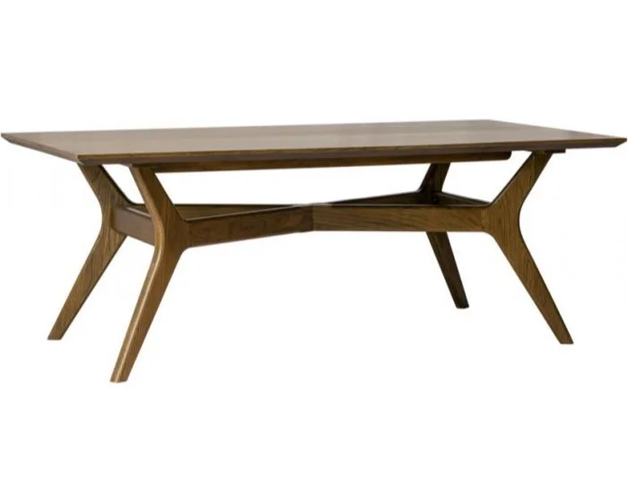 Alder & Tweed Furniture Ryker Dining Table in Warm Walnut