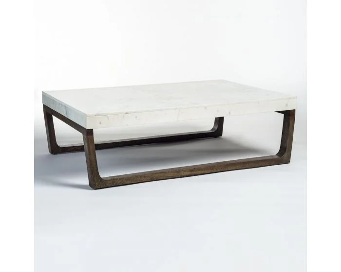 Alder & Tweed Furniture Windsor Coffee Table in Arctic Marble