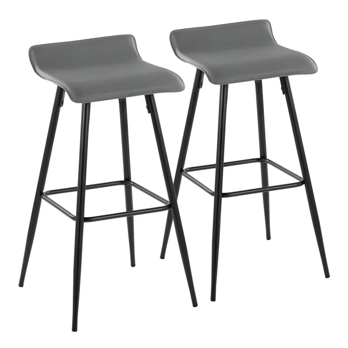 Ale – Contemporary Fixed-Height Bar Stool (Set of 2)