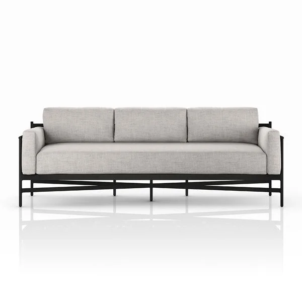 Amaya Outdoor Sofa – 99″ – Stone Grey