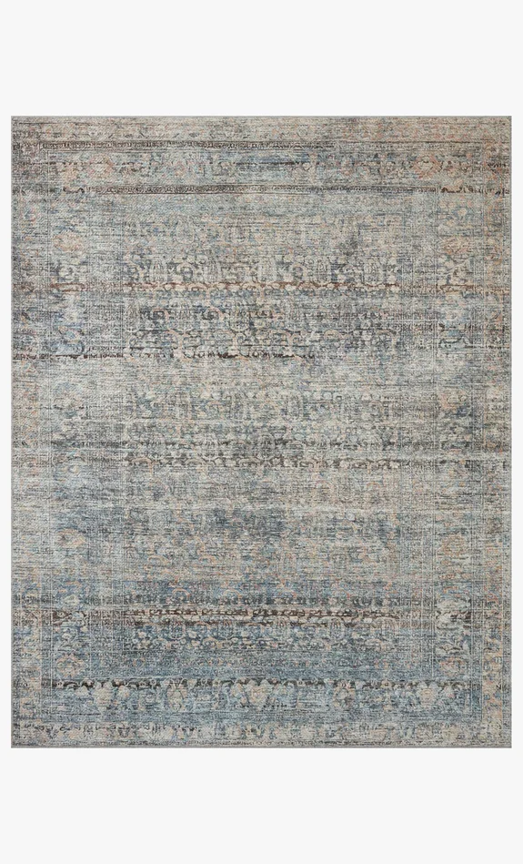 Amber Lewis x Loloi Billie BIL-05 Denim / Blush