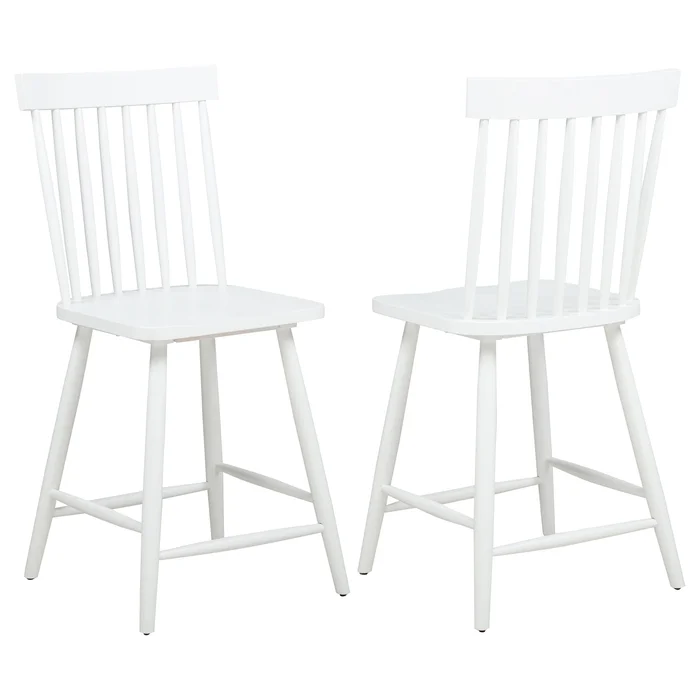 Andrews Windsor Counter Height Dining Side Chair White (Set of 2)