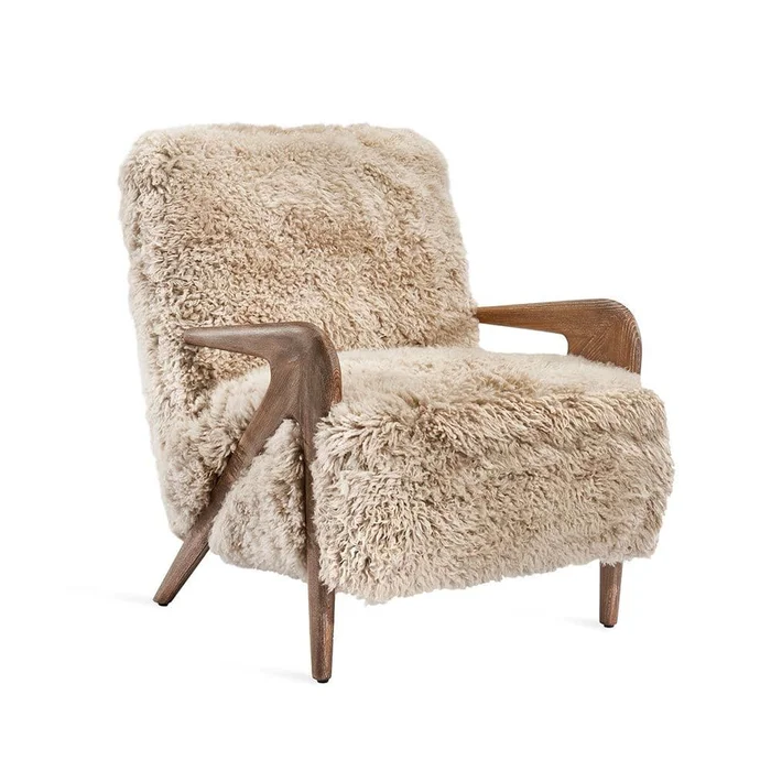 Angelica Lounge Chair – Morel Taupe