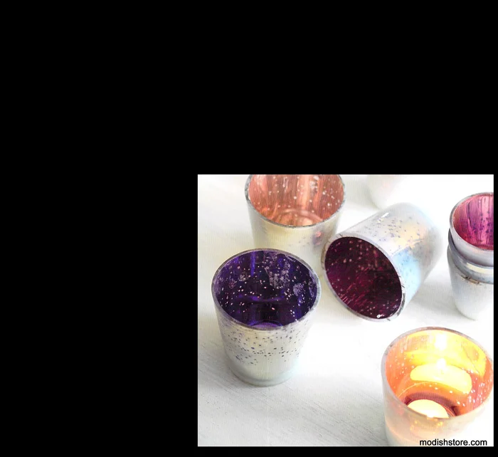 Antique Milk Glass Tealight Holders