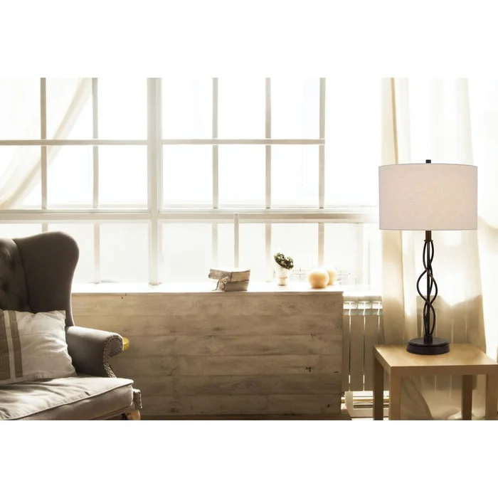 Antony 150W 3 Way Metal Table Lamp By Cal Lighting – Textured Bronze