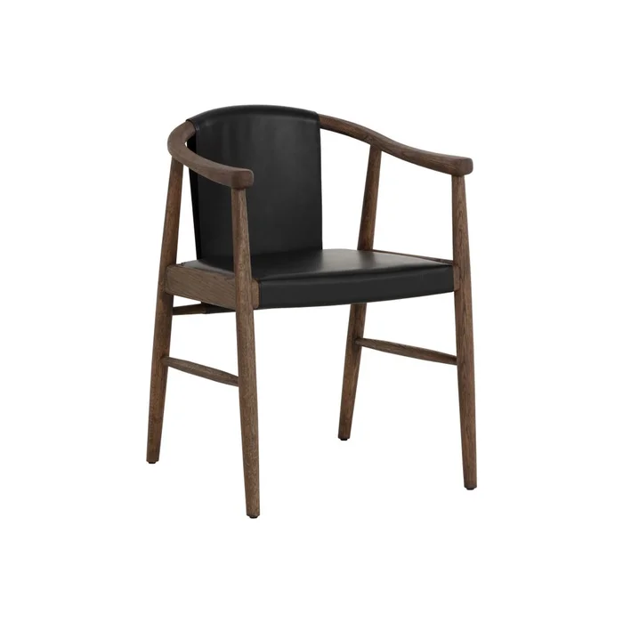 Aran Dining Armchair – Onyx Leather
