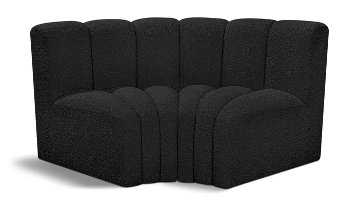 Arc – Boucle Fabric 2 Piece Modular Sofa