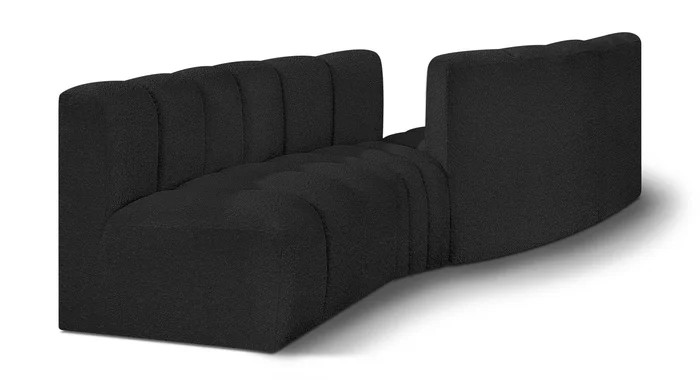 Arc – Boucle Fabric 4 Piece Sofa
