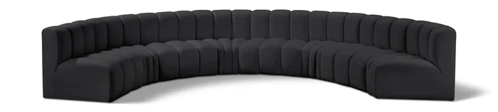 Arc – Faux Leather 8 Piece U-Shaped Modular Sofa