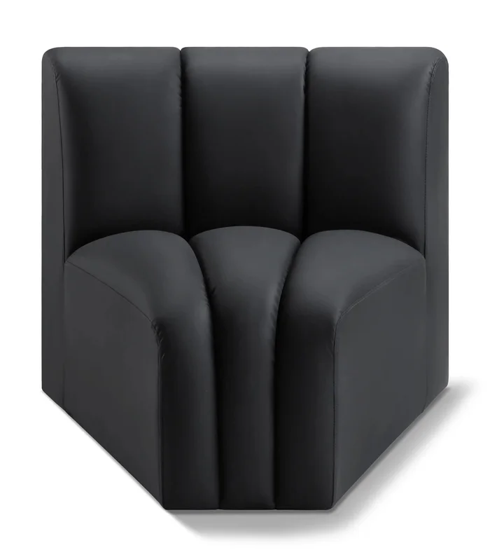 Arc – Faux Leather Curved Corner Chair
