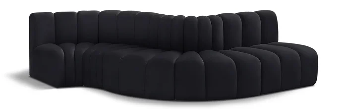 Arc – Velvet 5 Piece Modular Sofa