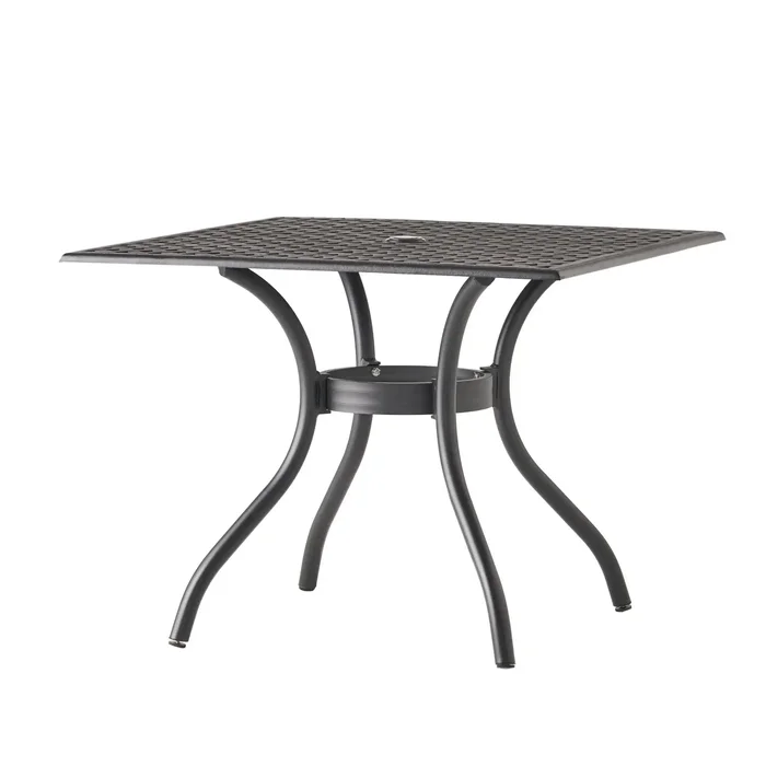 Arch Mesh Dining Table With Lightweight Frame – Black