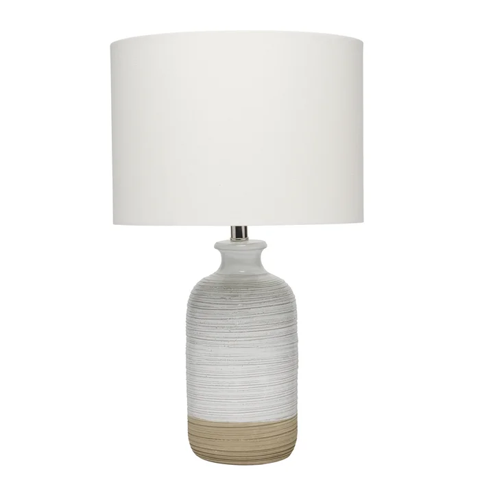 Ashwell Ceramic Table Lamp, White