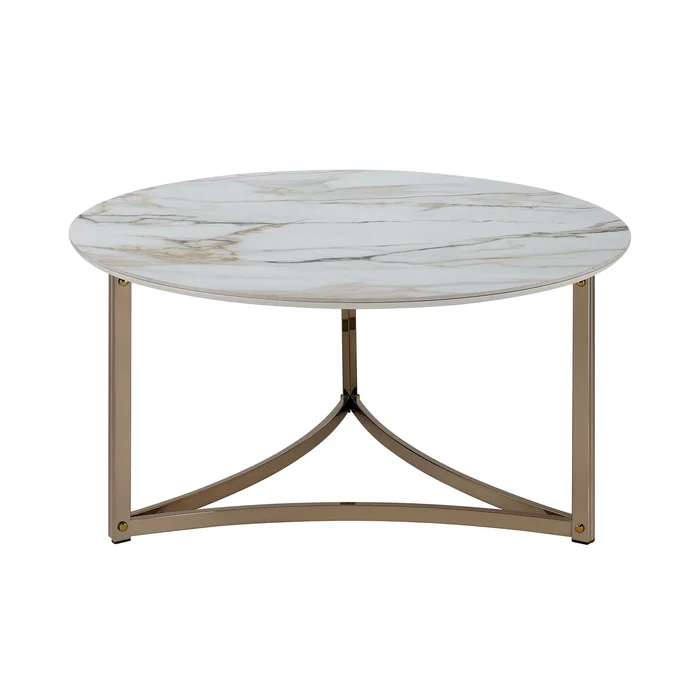 Aziz – Sintered Stone Top Round Coffee Table