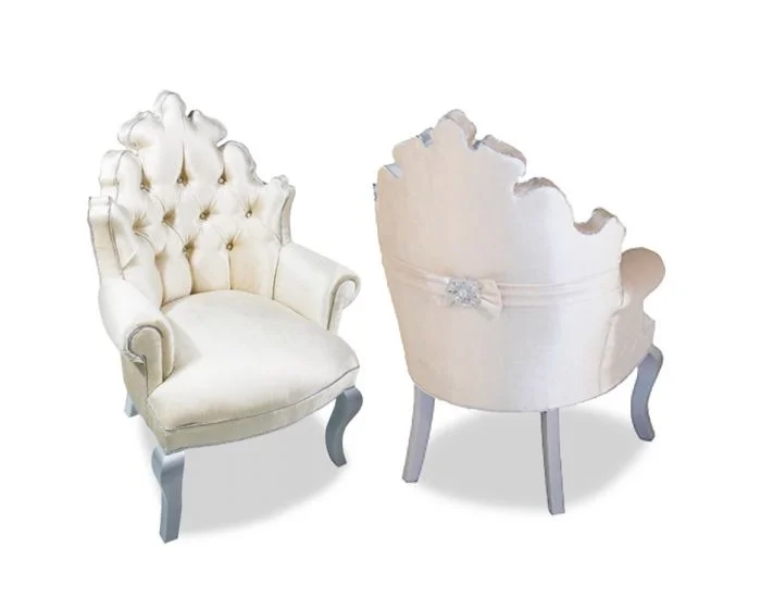 Be Jeweled Chair in Antique White
