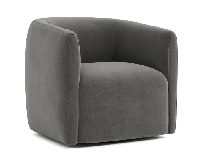 Bernhardt Aline Fabric Swivel Chair #1592-011 Fabric (Grade D)