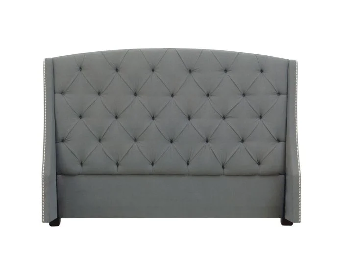Bernhardt Interiors Jordan ButtonTufted Wing Headboard, California King