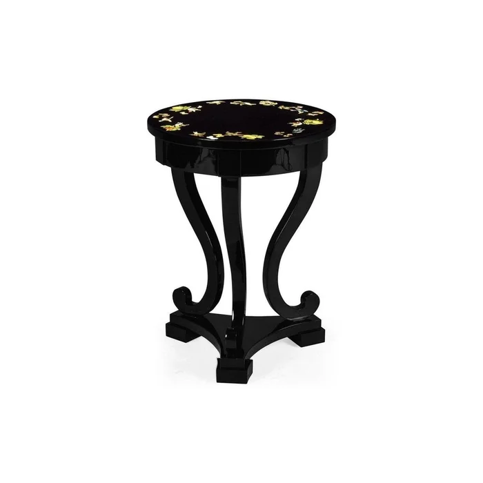 Biedermeier Black Cigarette Table