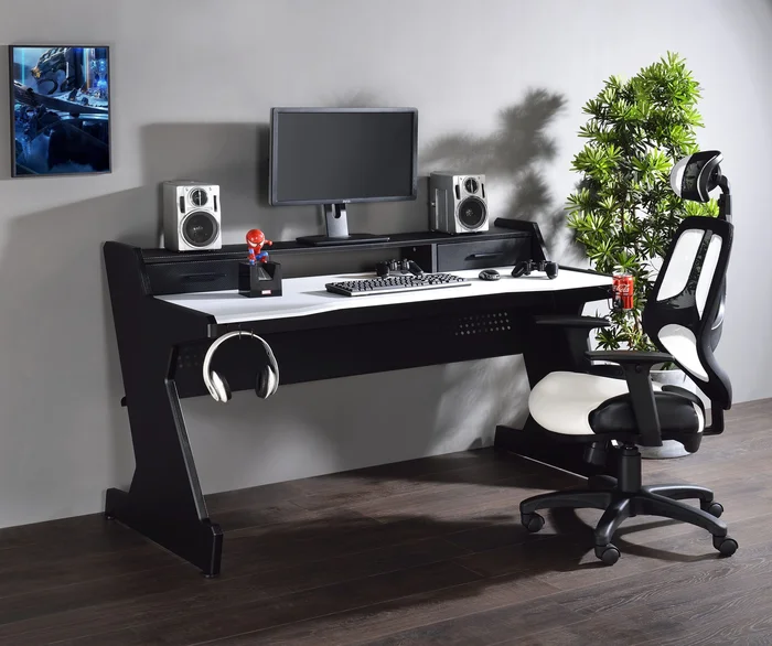 Bigga 59″L 2 Drawers Gaming Desk