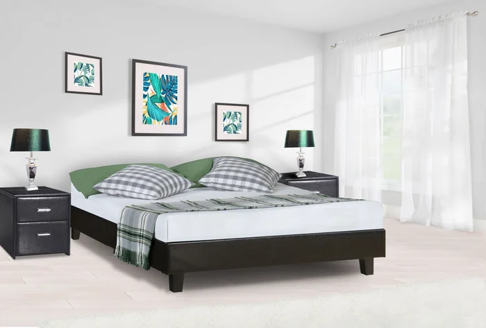 Black Platform Queen Bed By Homeroots – 397005