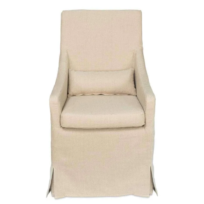 Boyce Skirted Arm Chair – Beige