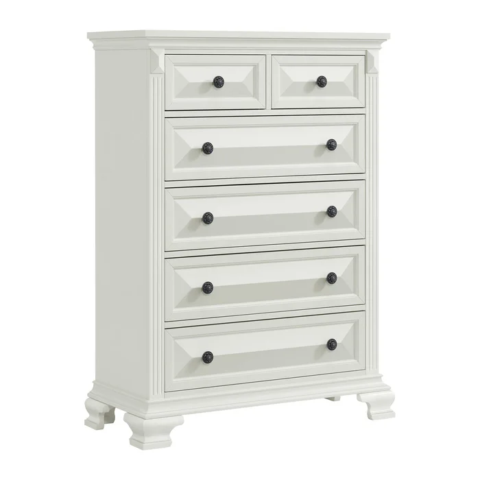 Bridgestone 6-Drawer Chest in Antique White
