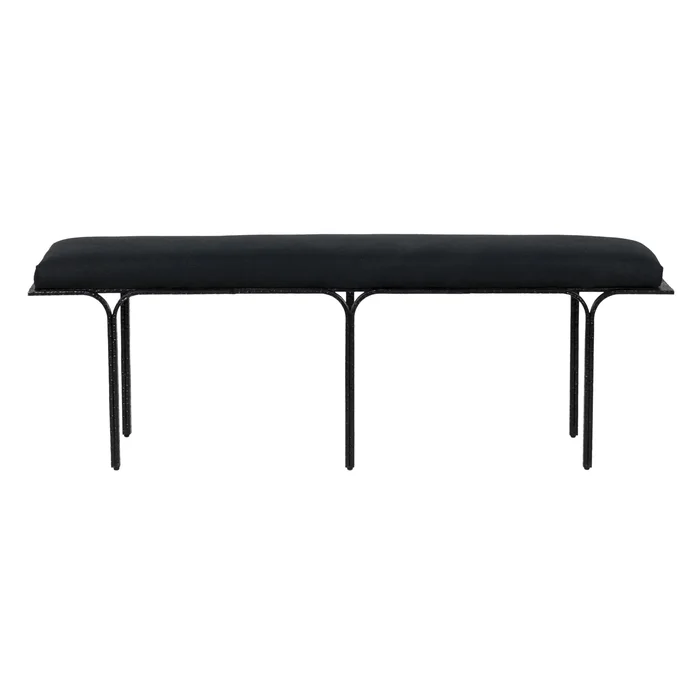 Bryn – Linen Bench – Black