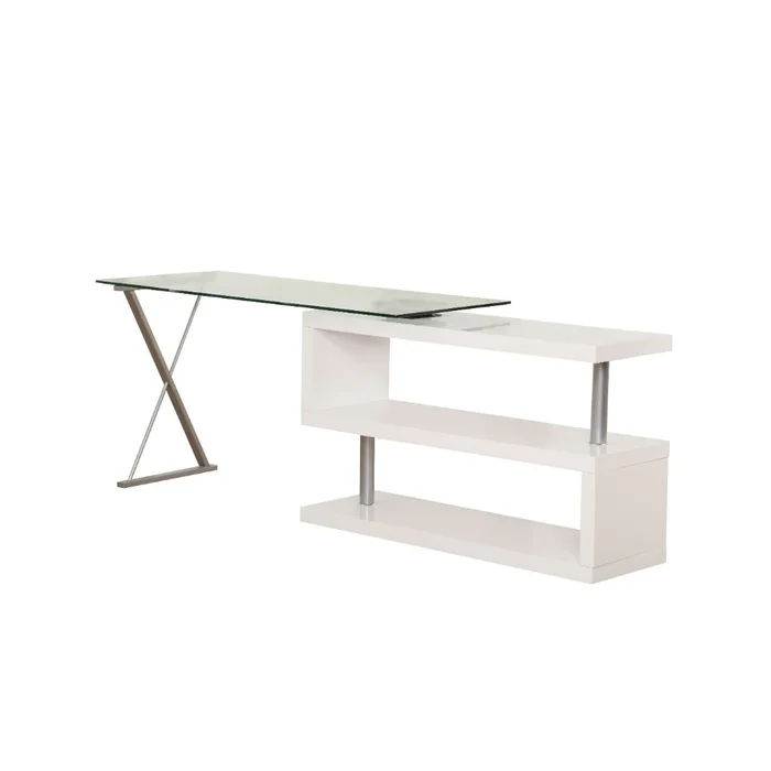 Buck 55″L Writing Desk with Swivel