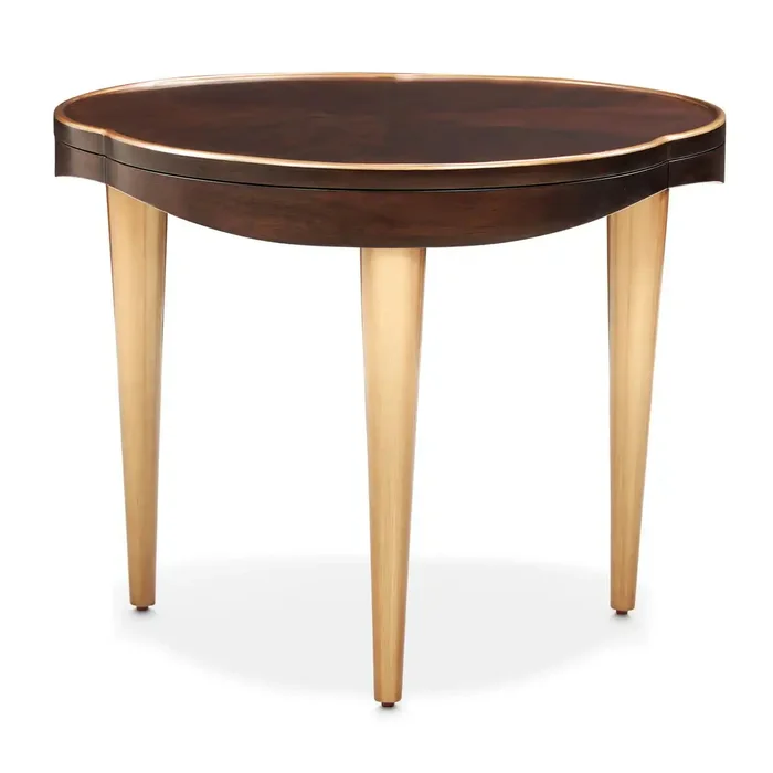 Camellia Field – End Table – Warm Pecan