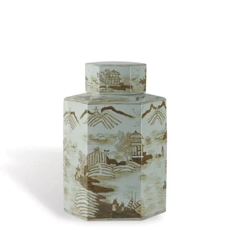 Canton Brown Large Jar