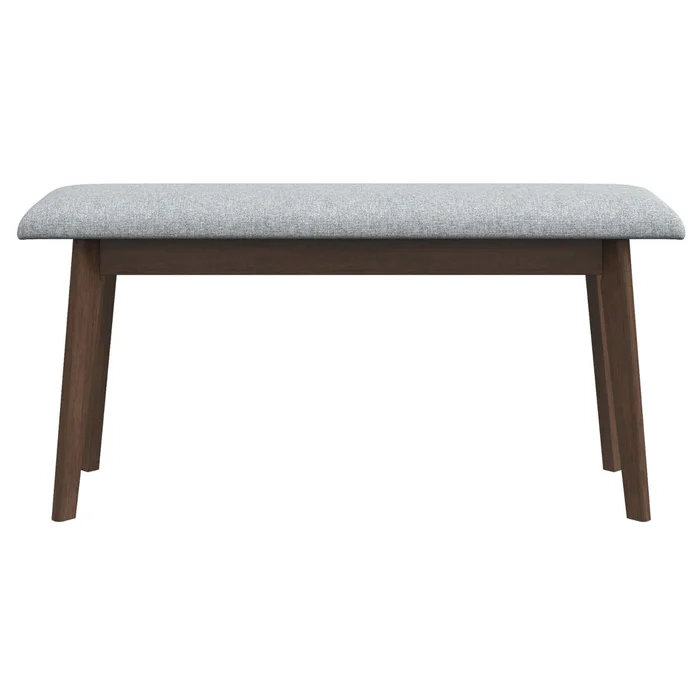 Carlos Fabric Upholstered Solid Wood Bench 36″