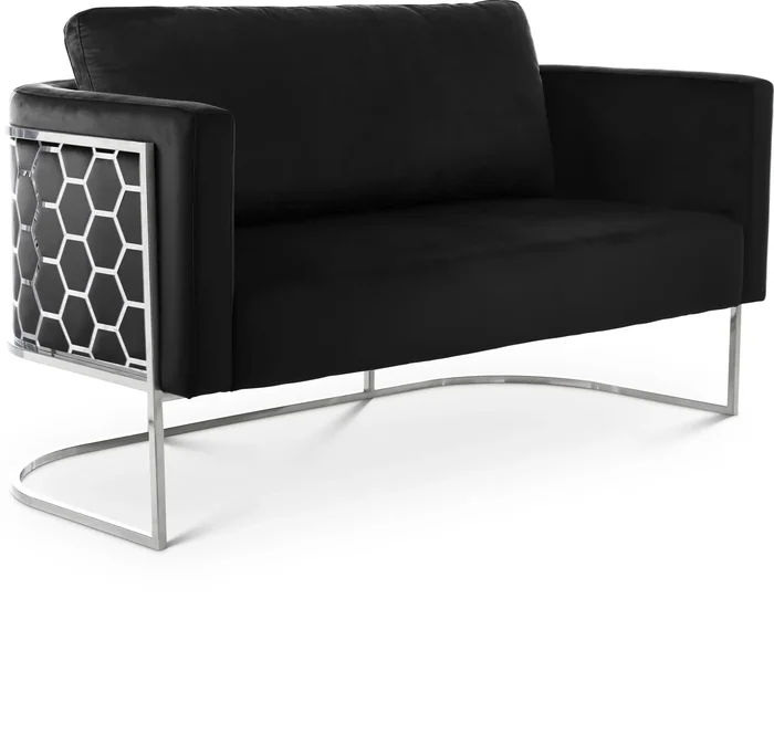 Casa – Loveseat with Chrome Legs