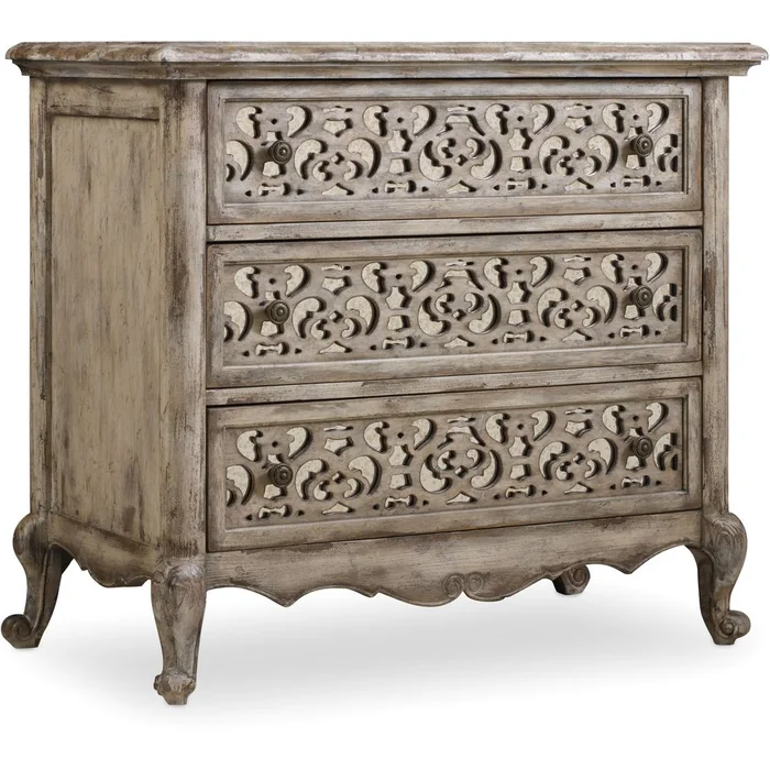 Chatelet Fretwork Nightstand – The Paris Vintage Finish