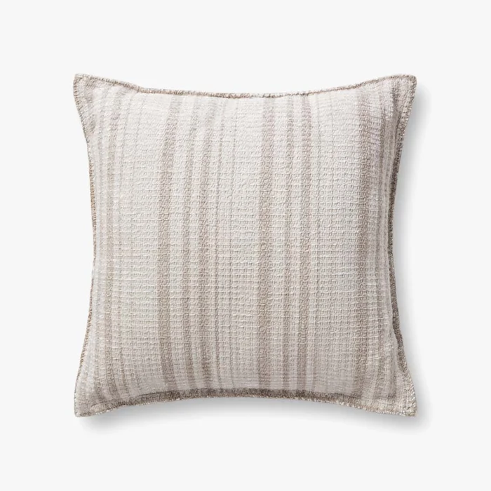 Chris Loves Julia x Loloi Pillows PCJ0004 Ivory / Beige