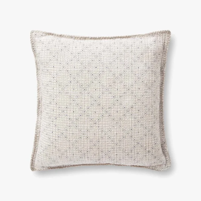 Chris Loves Julia x Loloi Pillows PCJ0005 Ivory / Blue