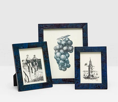 Colmar Dark Blue Pen Shell Picture Frames