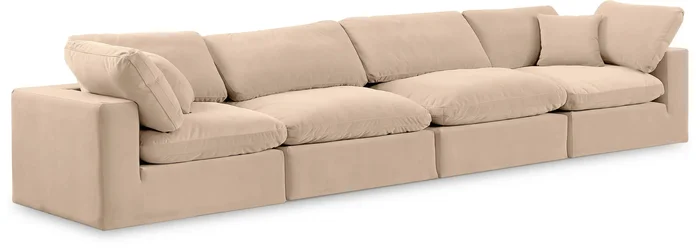 Comfy – Velvet Modular Sofa 4 Seats
