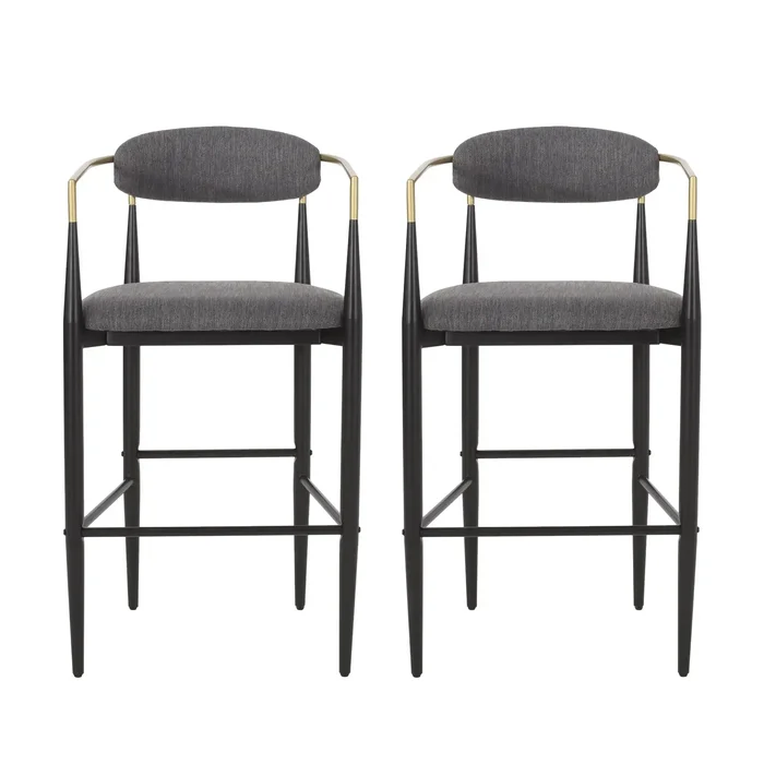 Counter Height Upholstered Barstools (Set of 2)