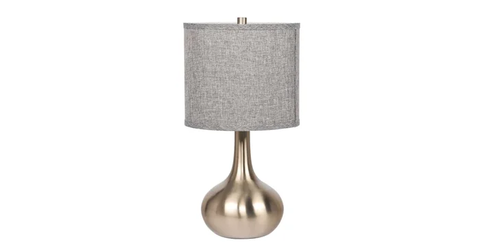 Craftmade 25″ Tall Accent Table Lamp with Grey Shade