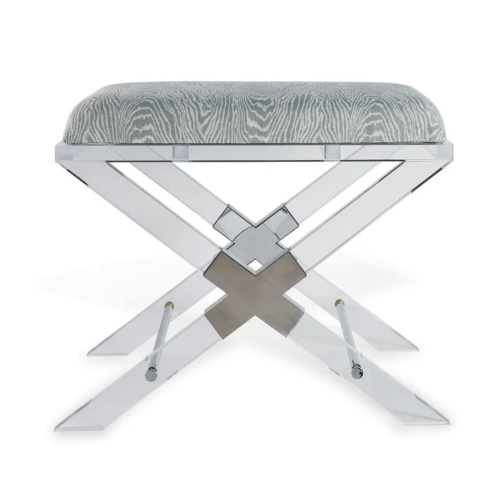 Crossing Lucite Bench
