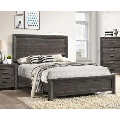 Crown Mark Adelaide Queen Panel Bed B6700-Q-HBFB/B6700-KQ-RAIL