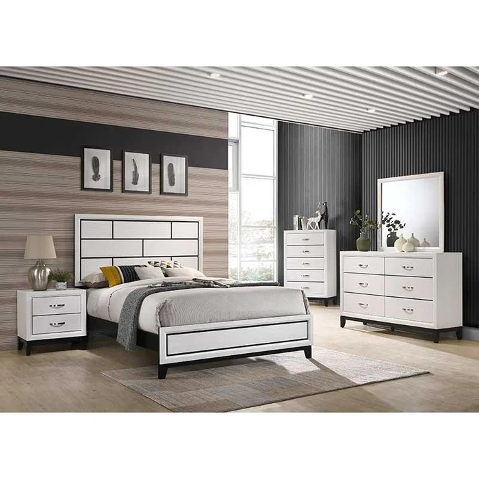 Crown Mark Akerson B4610 7 pc Full Panel Bedroom Set